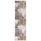 World Rug Gallery Bari Contemporary Abstract Art Runner Rug 2'x7' Yellow 4055YELLOW2X7 - alternate 5